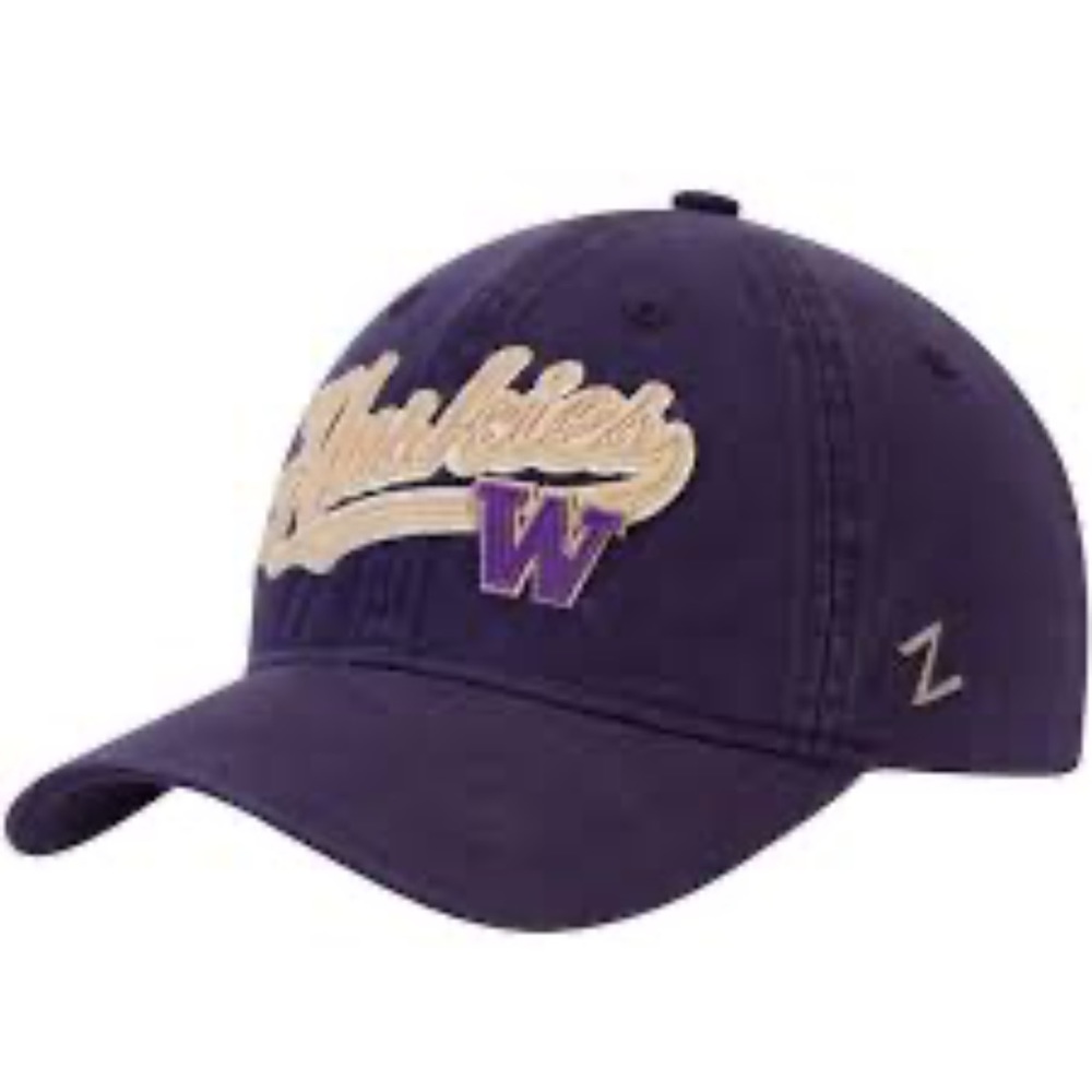 University of Washington Zephyr Purple Huskies Homer Adjustable Hat NWT-One Size